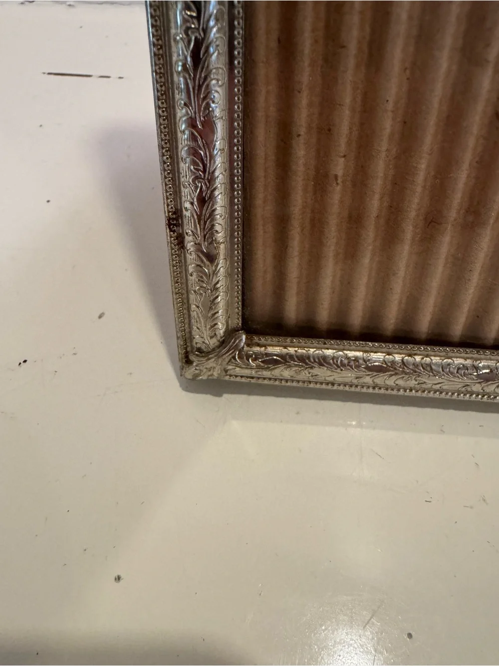 Vintage Antique Style Silver Tone 8x10 Picture Frame